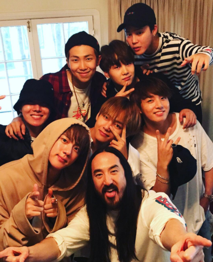 Steve Aoki and BTS